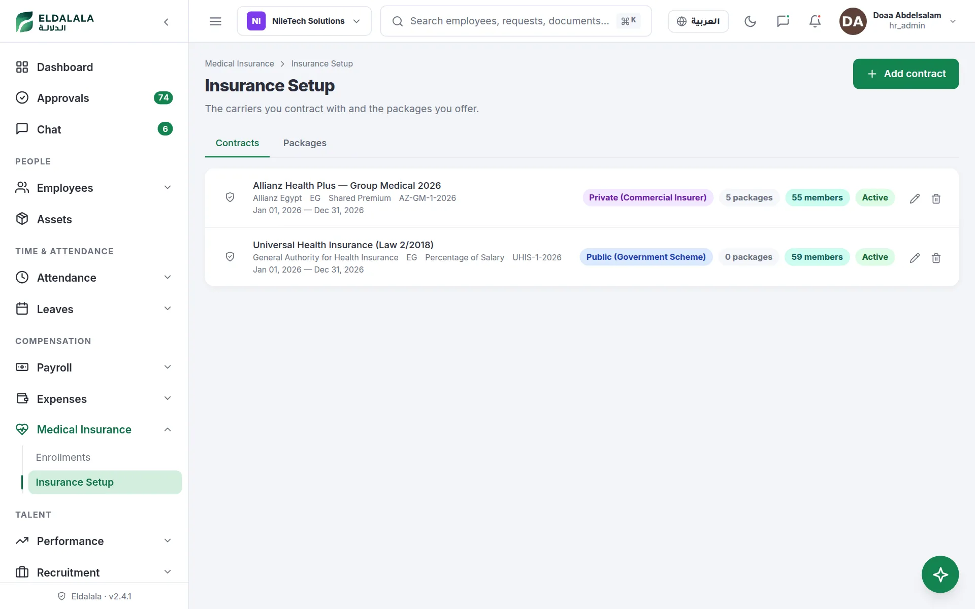 Insurance Setup · Eldalala