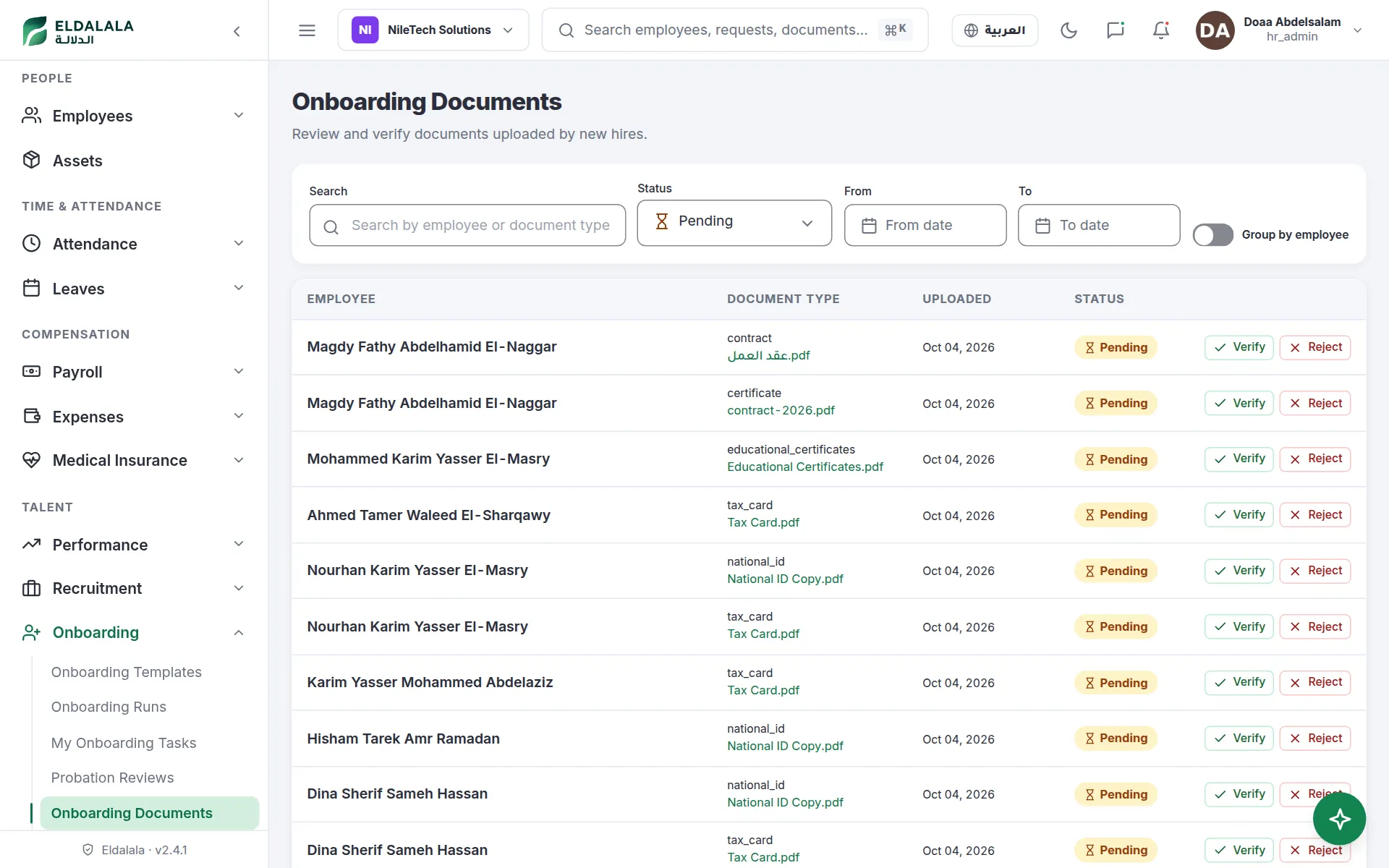 Onboarding Documents · Eldalala — /onboarding-documents